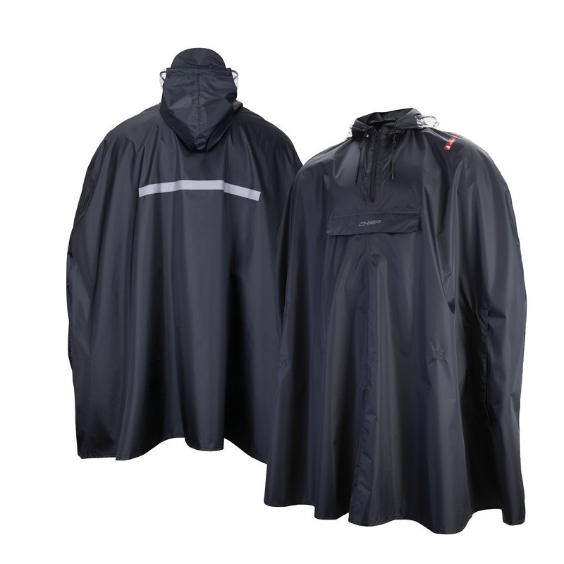 Regenponcho Chiba schwarz Gr XS S