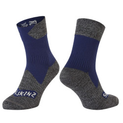 Socken SealSkinz Bircham blau grau Gr M