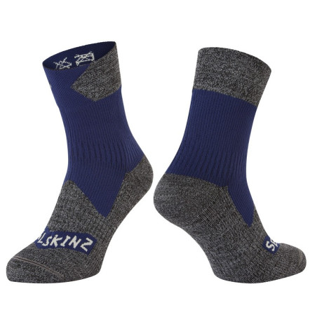 Socken SealSkinz Bircham blau grau Gr L