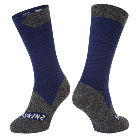 Socken SealSkinz Raynham blau grau Gr S