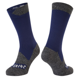 Socken SealSkinz Raynham blau grau Gr M