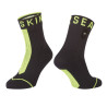 Socken SealSkinz Dunton schwarz neon gelb Gr S