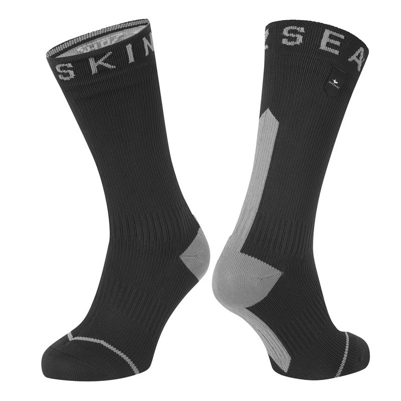Socken SealSkinz Briston schwarz grau Gr S