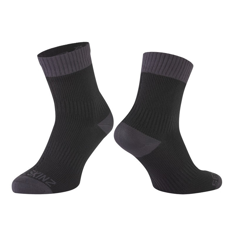 Socken SealSkinz Wretham schwarz grau Gr XL