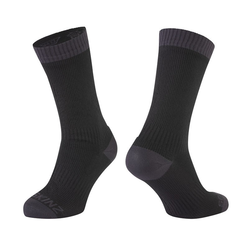 Socken SealSkinz Wiveton schwarz grau Gr L