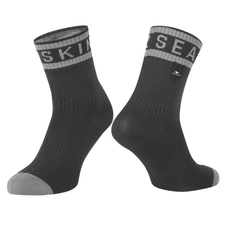Socken SealSkinz Mautby schwarz grau Gr L