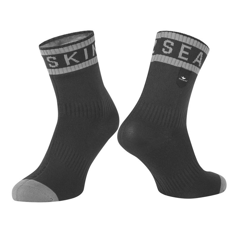 Socken SealSkinz Mautby schwarz grau Gr XL