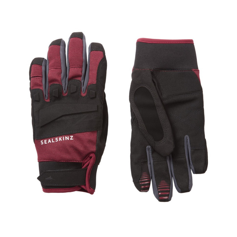 Handschuhe SealSkinz Sutton schwarz rot GrXXL