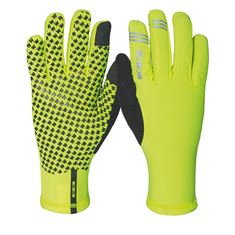 Handschuhe Morning Breeze Wowow gelb schwarz Gr S reflekt Elemente