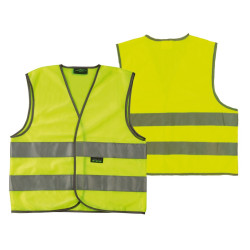 Sicherheitsweste Wowow fur Erwachsene gelb mit Reflexstreifen Gr XL