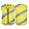 Sicherheitsweste Wowow Roadie gelb mit Reflexstreifen GrM m Reissvers