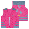 Sicherheitsweste Wowow Nutty Jacket fur Kinder pink mit Refl Streifen GrXS