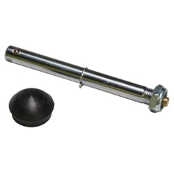 Achse Burley fur Push Button Laufrad mit Gewinde und Schmutzkappe
