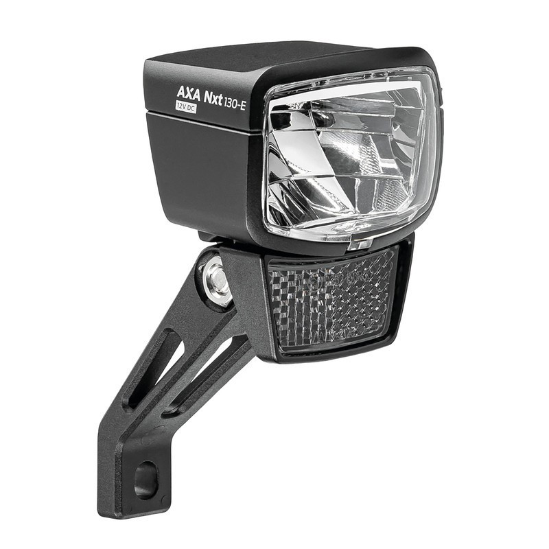 LED E Bike Scheinwerfer AXA Nxt 130 6 48V 130 Lux Gabel Lenkerbefestigung
