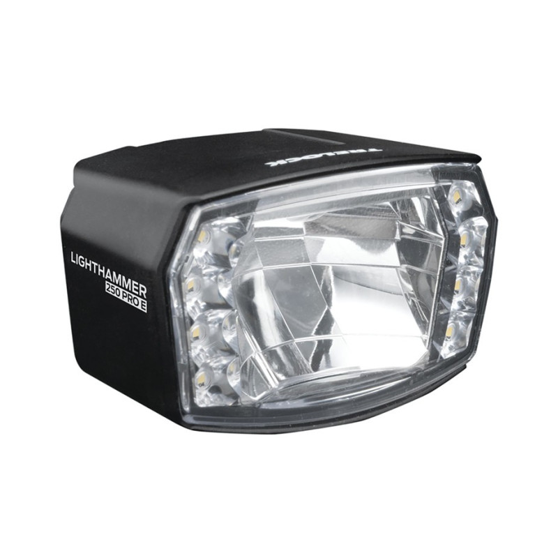 LED E Bike Scheinwerfer TRELOCK LS 990 Lighthammer 12 V 250 Lux
