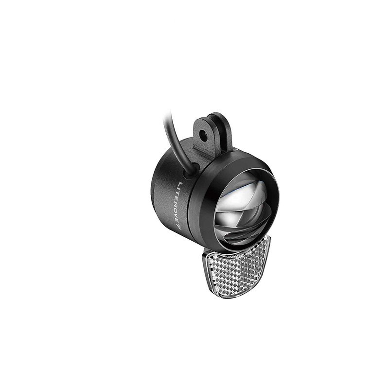 LED E Bike Scheinwerfer Litemove SEC 110 12 V 7516 V 110 Lux Halter oben