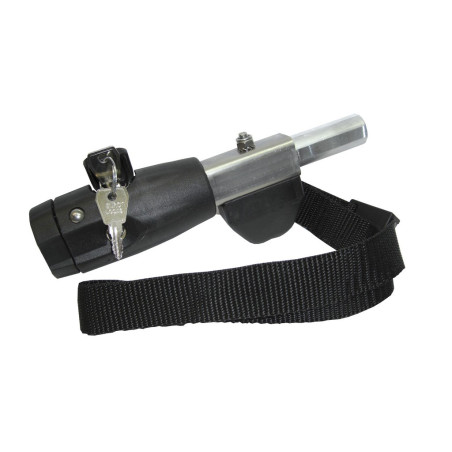 Deichselanschluss Weber mit Schloss mFuss und Fangb4 kant 250mm Aussenm