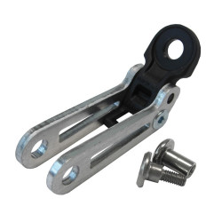 Scheinwerferhalter bm Aluminium silber Gabelbefestigung