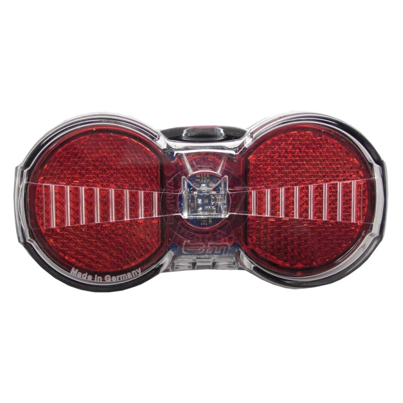 LED Dynamo Rucklicht bm Flat S Plus Standlicht Gepacktragerbefest 50 80mm