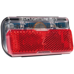 LED Dynamo Rucklicht bm Line Brake Plus Brems Standlicht Gepacktragerbef 80mm
