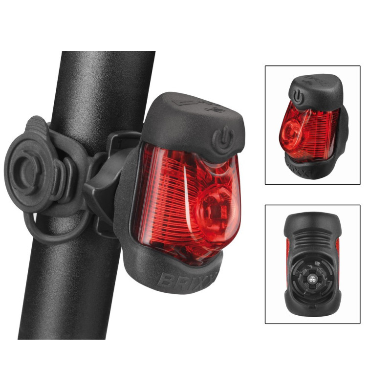 LED Akku Rucklicht bm Brixxi mit Bremslicht Sattelstutzbefestigung