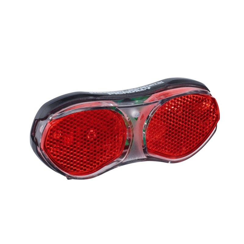 LED Dynamo Rucklicht BUCHEL Piccadilly mit Standlicht Gepacktragerbefestigung