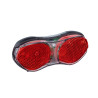 LED Dynamo Rucklicht BUCHEL Piccadilly mit Standlicht Gepacktragerbefestigung