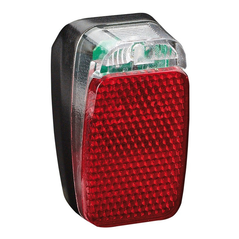 LED Dynamo Rucklicht BUCHEL Z Fire Mini mit Standlicht Schutzblechbefestigung