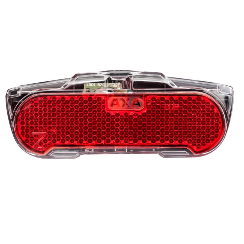 LED Dynamo Rucklicht AXA Slim Steady Standlicht Gepacktragerbefestigung 50mm
