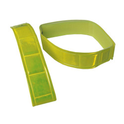 Hosenband mit Klettverschluss leuchtgelb per Paar