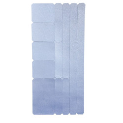 Stickerset WOWOW reflektierend 3M verschiedene Grossen grau 85x18 cm