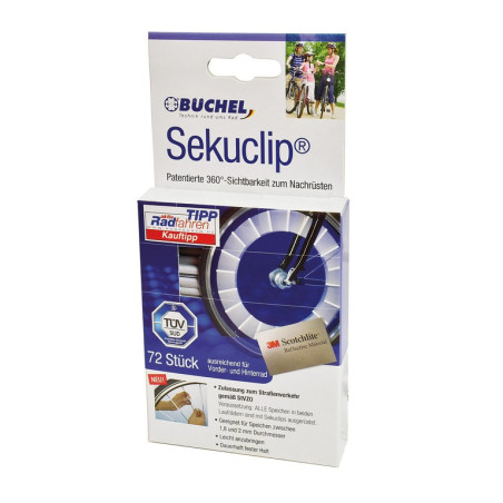 Speichenreflektoren BUCHEL Sekuclip VR HR 60mm 72 Stuck