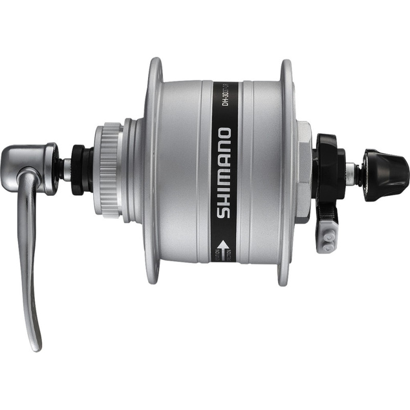 VR Nabendynamo Shimano ADH3D373W 100mm 36 Loch silber Centerlock SNSP
