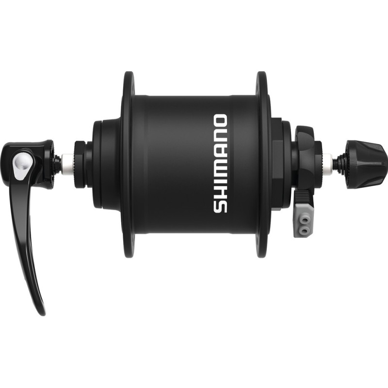 VR Nabendynamo Shimano DHT4000 100mm 36 Loch mit SNSP schwarz