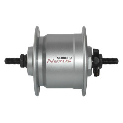 VR Nabendynamo Shimano DHC3000 100mm 36 Loch silber Vollachse