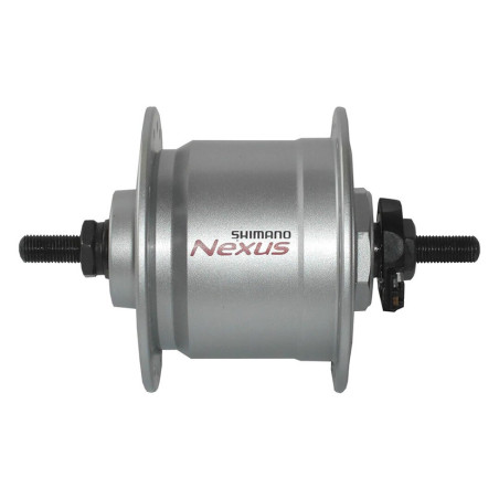 VR Nabendynamo Shimano DHC3000 100mm 36 Loch silber Vollachse