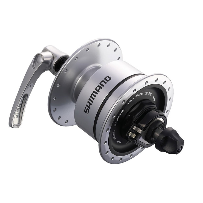VR Nabendynamo Shimano DH3N72 100mm 36 Loch silber SNSP