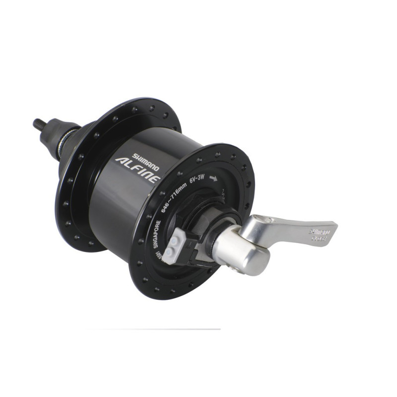 VR Nabendynamo Shimano Alfine DHS501 100mm 36 Loch schwarz CenterlockSNSP