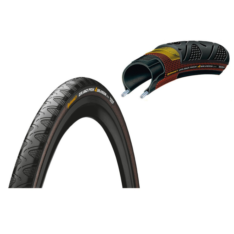 Reifen Conti Grand Prix 4 Season faltb 28 700x25C 25 622 schwarz DuraSkin