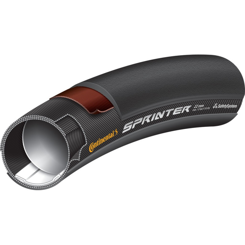 Schlauchreifen Conti Sprinter 28x25mm schwarz schwarz 80 120 S42