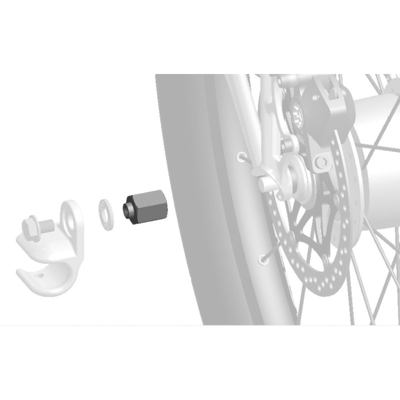 Adapter Thule fur Nabenschaltungssysteme Sram M10x10