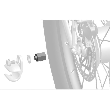 Adapter Thule fur Nabenschaltungssysteme Sram Spectro FG 105x10