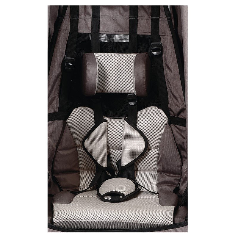 XLC Textilsitz mit Gurtsystem BS X125 MONO S grau beige anthrazit