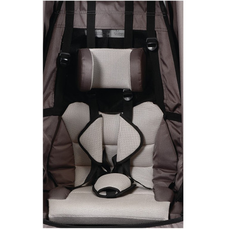 XLC Textilsitz mit Gurtsystem BS X125 MONO S grau beige anthrazit