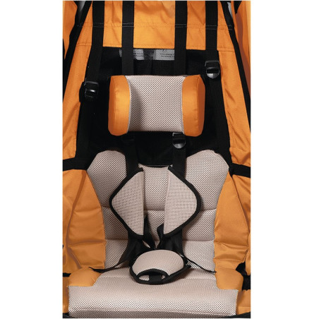 XLC Textilsitz mit Gurtsystem BS X125 DUO S grau beige anthrazit