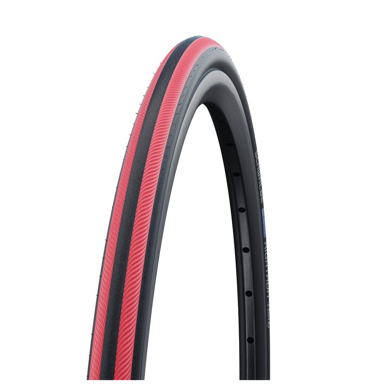 Reifen Schwalbe Rightrun HS387 Draht 24x100 25 540 sw rotStreifen KG 2Gr NMC