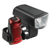 LED Akku Beleuchtungsset AXA Dwn 50 Dwn 50 Front und Dwn Rucklicht USB