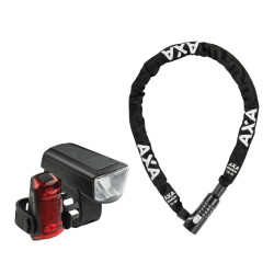 Schloss Licht Kombi AXA Safety Set Dwn 50 Set Absolute C50 90