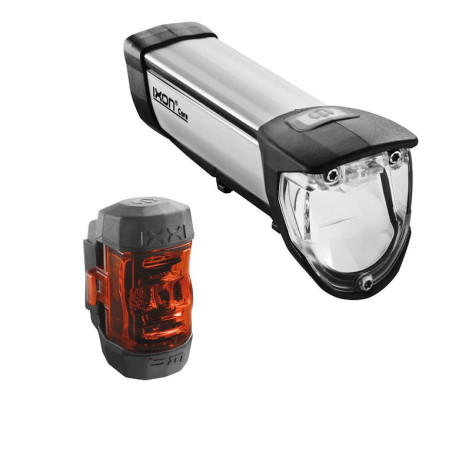 LED Akku Beleuchtungsset bm Ixon Core Ixxi50 Luxsilberm Halter