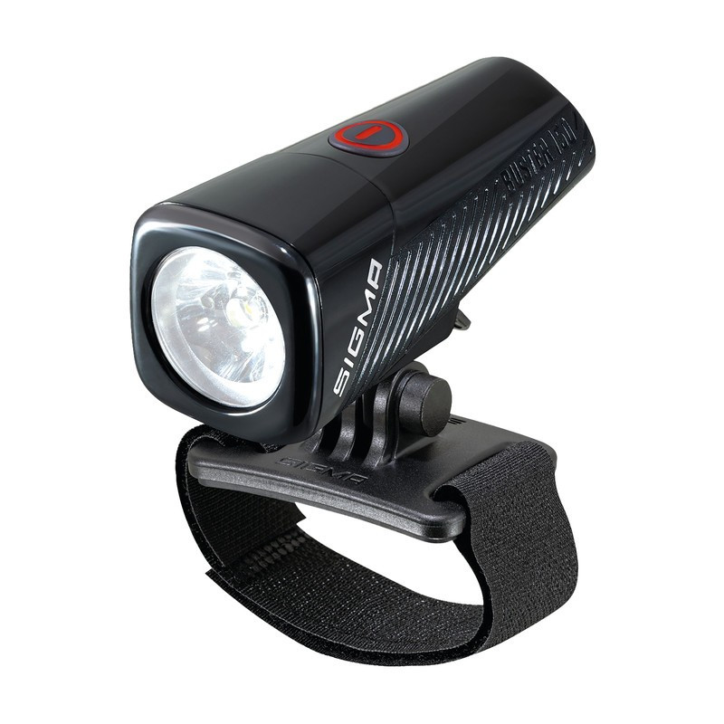 LED Helmleuchte SIGMA Buster 150 HL schwarz mit Universalhalterung